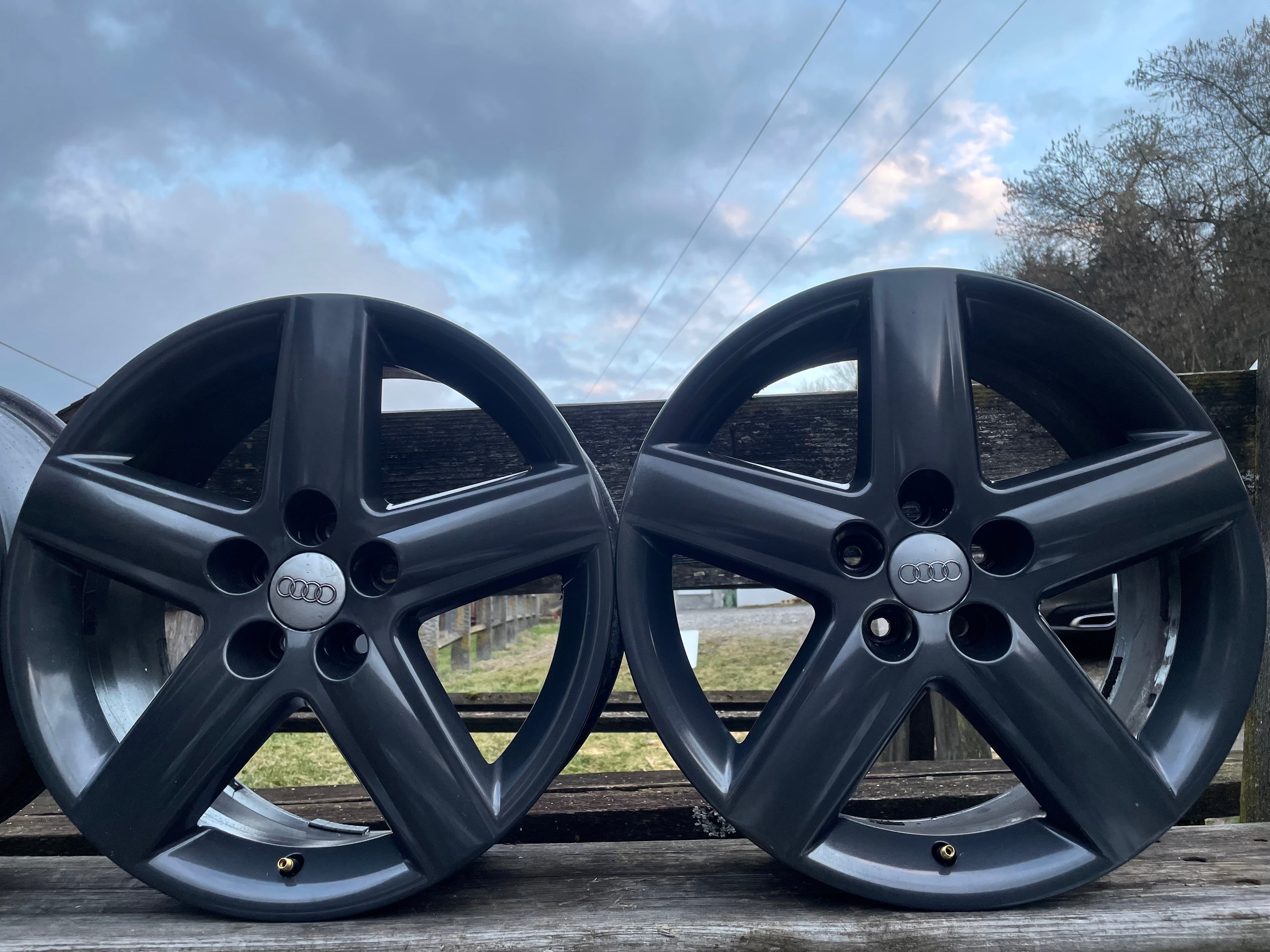 ⭐️⭐️⭐️⭐️⭐️4x AUDI Alloy Wheels 17’ 5x112